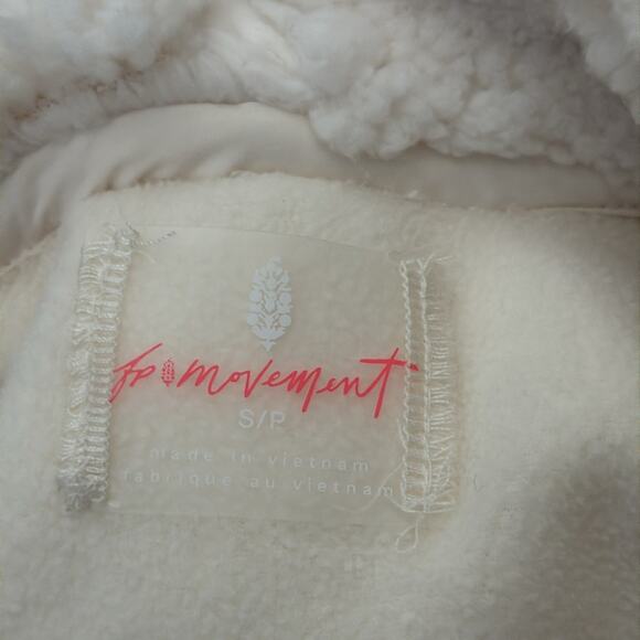 NWT Free People Movement Fuzzy Was She Brushed Sail Fleece Pullover Hoodie - Picture 5 of 6